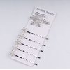 HLLMX 6 PCS Snowflake Hair Clips Snow Bobby Pins Rhinestone Xmas Hair Clips Alloy Snowflake Bobby Pins Crystal Rhinestone Winter Hair Barrettes Accessories for Christmas Wedding Party