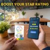 TapFive Google Review Tap Cards + Follow Us & Facebook - 3-Pack Social Pack - Instant Reviews & Followers - Compatible All Phones - Reusable Tap NFC & QR