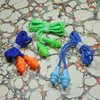 25 Pairs Corded Ear Plugs Soft Silicone Reusable Earplugs Noise Cancelling for Hearing Protection, Sleeping (Orange)