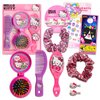 Hello Kitty Hair Accessories Set for Kids - Bundle with Hello Kitty Hair Scrunchies, Mirror, Hair Brush, Tattoos, and More | Hello Kitty Accessories for Girls