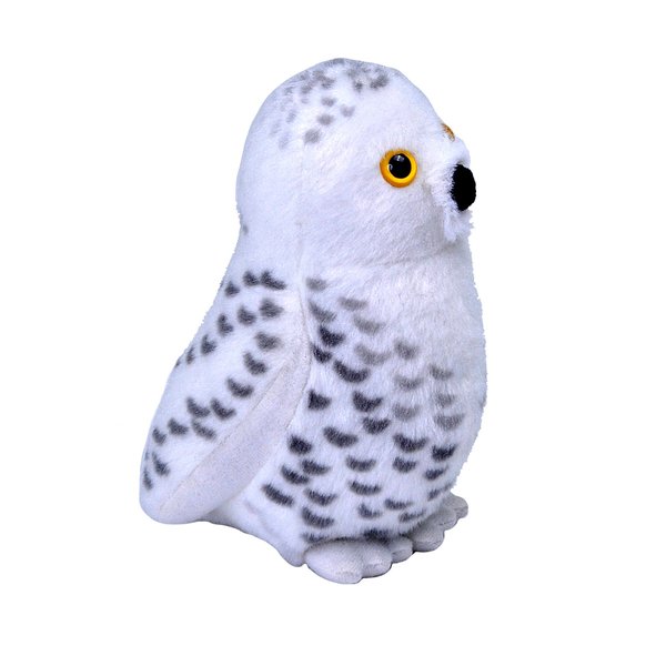 Wild Republic Audubon Birds Snowy Owl with Authentic Bird Sound, Stuffed Animal, Bird Toys for Kids & Birders