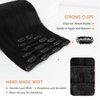 MIFIL Clip in Hair Extensions Real Human Hair Straight Human Hair Clip ins Jet Black Human Hair Clip ins 16 Inch 70g Human Hair Clip ins for Women(16inch,7pcs, 70g)