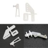 AONTOKY 5 Sets Nylon Control Horns + Steel PushRods + Pushrod Connector Linkage Stopper Parts for RC Airplane Model Aircraft