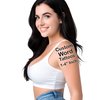 4 Custom Temporary Tattoos - Personalized Text - Variety of Styles - 1-4" Inch Wide