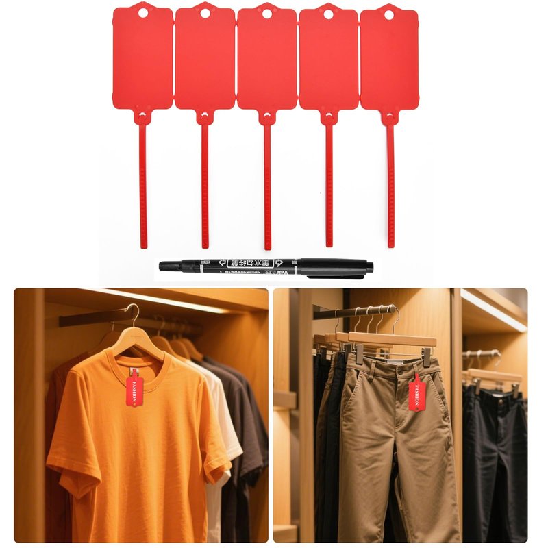 Blank Waterproof Plastic Tags for Labeling, Reusable Luggage Hanging ...