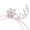 ELEARD Christmas Headband Set Christmas Reindeer Antlers Snowflake Headbands Crystal Rhinestone Deer Horn Headband Hair Band (Silver)