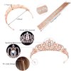 Exacoo Birthday Sash for Women Girls and Birthday Crown Tiaras for Women Birthday Gifts for Women Happy Birthday Decorations Crystal Rhinestone Rose Gold