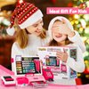 Kids Cash Register Toy Playset, Toddler Prentend Play Store with Real Calculator Cash Register with Scanner/Credit Card/Play Money/Food, Learning Toys for Boys Girls Toddlers(Pink)