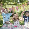 Kawaii Birthday Party Decorations, Kawaii Birthday Party Supplies Include 12 Bracelets, 12 Button Pins, 50 Stickers, Kawaii Party Favors