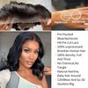 Qmaple Wear and Go Glueless Wigs Human Hair Pre Plucked Pre Cut 13x4 Body Wave Bob Wig Human Hair Upgraded No Glue Pre Cut HD Lace Closure Wigs Human Hair Short Human Hair Wigs for Black Women 12Inch
