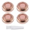 Gift2U Facial Hair Remover Replacement Heads, Rose Gold Electronic Shaver Head Cutter Replacement with 18K Gold-Plated Blade Cover for Face, Leg, Armpit, Back, etc