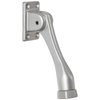 Rockwood 460.ALM Aluminum Kick Down Door Stop, 8 x 1 FH SMS Fastener, 4" Projection, 2-1/16" Base Width x 1-3/8" Base Length, Silver Finish