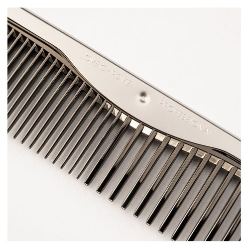 LOVE CHROME PROFESSIONAL B3 SUS STANDARD CUT COMB DEEP BLACK/Japanese artisan hair comb
