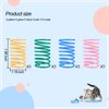 Andiker Cat Spring Toys, 12pcs Colorful & Durable Wide Plastic Cat Toys for Indoor Cats to Play to Release Energy and Keep Fit Bounce Interactive Cat Toy for Swatting, Biting, Hunting Kitten Toys (M)