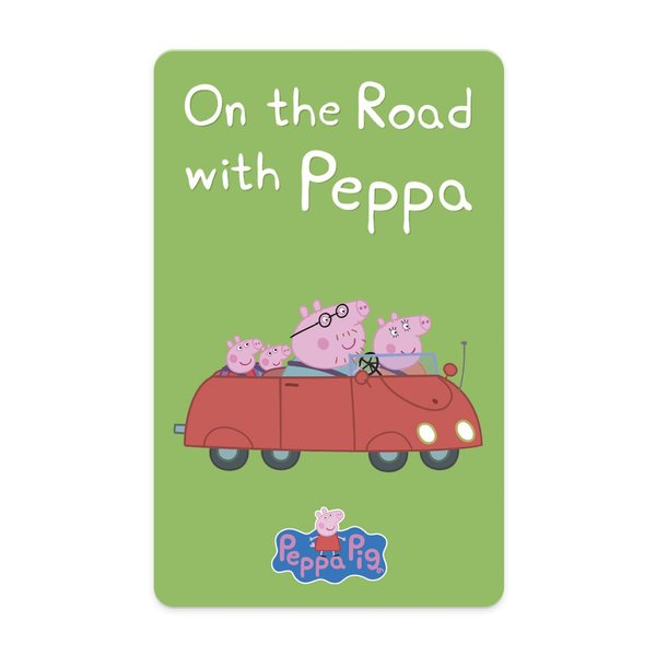Yoto Peppa Pig: On The Road with Peppa – Kids Audio Card for Use Player & Mini All-in-1 Audio Player, Educational Screen-Free Listening with Fun Playtime Bedtime & Travel Stories, Ages 3+