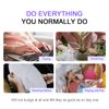 Press on Nails Almond - SHANGMENG Cat Eye Press on Nails Short with Nail Glue, Fit Perfectly Fake Nails for Women Gift, Opaque Stick On Nails in 16 Sizes - 32 Reusable Nails Kit, Wine Red