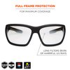 Ergodyne - 57083 Skullerz Baldr Anti-Fog Safety Glasses- Black Frame, In/Outdoor Lens