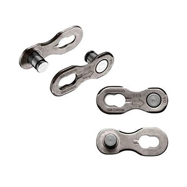 Shimano 11 Speed Quick-Link Connector SM-CN900 Silver 2 Pairs in Ziplock Bag