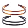 minkissy 2pcs Toothed Headbands Plastic Hair Band Anti-slip Hair Hoop Daily Headpiece for Women Girls