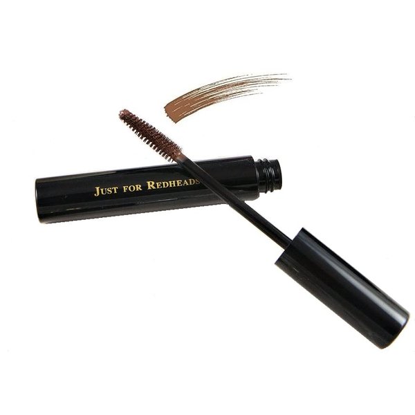Just for Redheads Spice Supreme Waterproof Mascara - Designed for Redheads, Lengthens and Adds Volume, Great for Blondes, Smudge-Proof, Cruelty Free, Evenly Coats, Warm Cinnamon Tint - Made in the USA