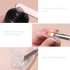 6 Pack Dual-Ended Polygel Brush and Picker Stainless Steel Manicure Polygel Mixing Picker Manicure Nail Polish Applicator Brush Nail Art Care Tools for Home Beauty Salon