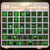TatoYard 100 PCS Bulk Glows Party Supplies for Kids' Halloween Theme Stuff or Ornaments, Fake Removable Waterproof Temporary Tattoos Stickers for Girls and Boys