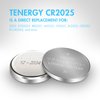 Tenergy CR2025 3V Lithium Button Coin Cell Batteries, Ideal for Key Fob Battery cr2025, Watches, Calculators, Thermometers, Glucometers, and More, 10 Pack