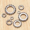 qxayxa 330 Pcs External Tooth Star Lock Washers, Stainless Steel External Starlock Washers Assortment Set, Tooth Locking Ring Washers Kit - M2.5 M3 M4 M5 M6 M8 M10 M12