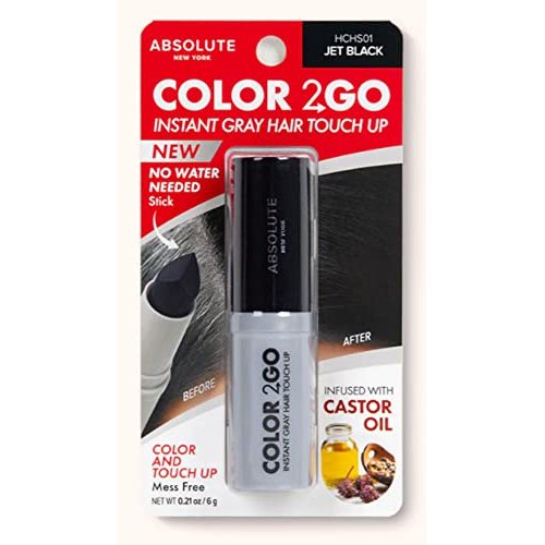 Absolute New York Color 2 Go Hair Stick Jet Balck