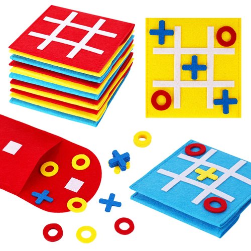 LovesTown 15PCS Tic Tac Toe Board Game, Mini Strategic Board Game for Kids Family Classic Educational Toys Indoor Party Game for Goodie Bag Stuffers Party Favors Gifts