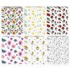 ZDDPDJ Flower Release Papers for Diamond Painting, Pack of 60 Reusable Floral Sheets (10.5x7.4cm)