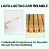 4pcs Ventilating Needle Set with Brass Holder Needles for Lace Wig Making Crochet Hair Weave Front Wigs Hair Venting Tool Kit