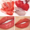 Adurello Dual Ended Liquid Lipstick with Shinny Glitter Lip Gloss Moisturizing Plumping Tinted Lipgloss for Shimmer Lip Makeup (04#)