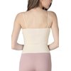 NIKIBIKI Women Seamless Classic Short Camisole Crop Top, Made in U.S.A, One Size (Ivory)