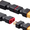 Youme 4Pcs Deans T to XT60 Male Female Connector No Wires Adapter Plug Compatible with RC Car Truck Boat NiMH Lipo Battery Balance Charger ESC