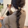 4Pcs Heart Elastic Telephone Wire Colorful Hair Bands Ponytail Braids Fixed Hair Rope Bundle Scrunchies Telephone Wire Hair Accessories for Women Girls Wedding Birthday Daily Party Supplies