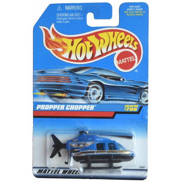 Hot Wheels Propper Chopper, Blue/Black #798