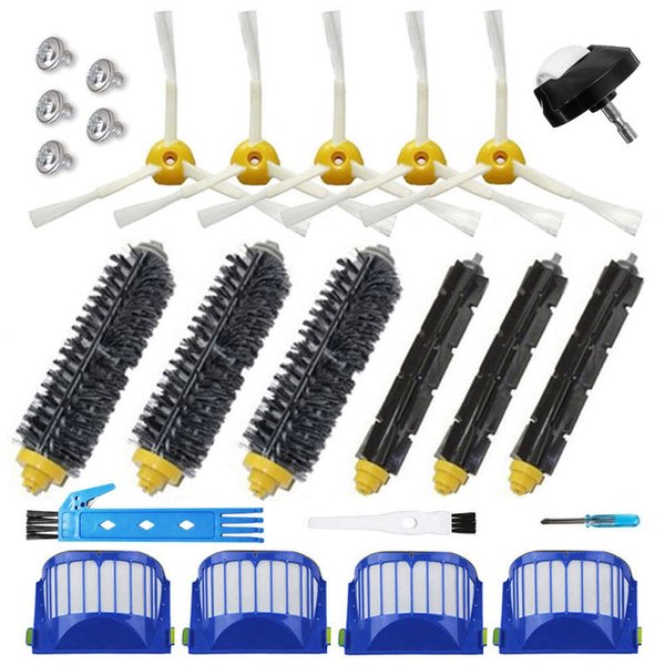 Theresa Hay Replacement Accessories Kit for iRo bot Room ba 600 Series 694 692 690 680 670 671 675 660 665 655 651 650 614 Bristle and Flexible Beater Brush Filter Side Brush Parts