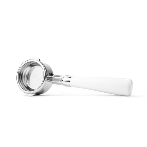 Crema Coffee Products - 58mm Bottomless Portafilter - For Breville - Not suitable with E61 groupheads - Dual-Boiler, Oracle, Oracle Touch, White