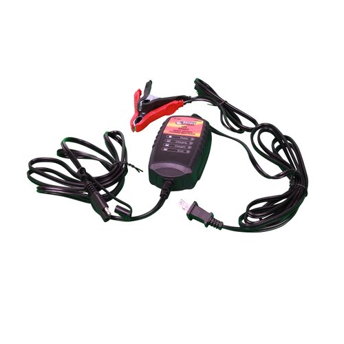 WirthCo 20069 Battery Doctor Black CEC Certified Smart Sport Battery Charger and Maintainer (12V, 1.25 Amp)