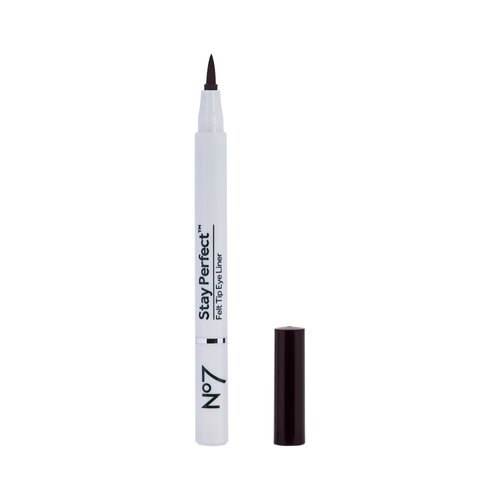 No7 Stay Precise Felt Tip Eye Liner - Brown - Precision Tip Liquid Eyeliner Ideal for Cat Eye Look - Easy to Use, Long Lasting Eyeliners for Women (1.6g)