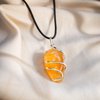 AYANA Citrine Gemstone Pendant Necklace | Natural Crystal Healing | Stone of Joy, Promotes happiness, Wealth, and Abundance | Handmade with Ethically Sourced Raw Natural Pure Gemstone