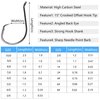 Circle Hooks Saltwater Catfish Hooks, 110pcs Offset Circle Hooks Octopus Hooks Fishing Inline Circle Hooks 2X Strong Saltwater Circle Hooks Catfishing Tackle Size 6/0#-Black