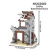 MOOXI WW2 Battlefield Ruins Military Building Blocks Set(242PCS).Suitable for Children's Military Block Creations.