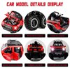 Monster Trucks for Boys - 1/24 Scale Die-Cast Metal Toy Car F150 with Sound and Light,Pickup Truck and Trailer Cars Toy Cars for 3+ Year Old Boys (Red)