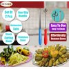 2 pcs Zucchini Squash Cucumber Corer Vegetable Corers Drill Stainless Steel Core Remover Coring Tool Kitchen Stuffed Vegetables Veggies Seed Remover Tools Remove Seeds Eggplant 10" Long Gadgets