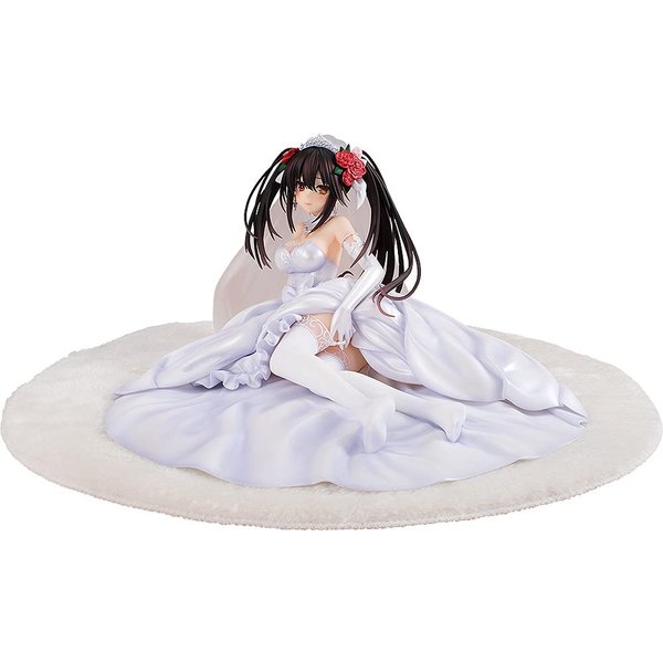 Kadokawa Date-A-Live: Light Novel Edition Kurumi Tokisaki (Wedding Dress Version) 1:7 Scale PVC Figure, Multicolor