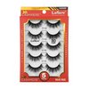 Laflare 3D Cashmere False Eyelashes Multipack, Ultra Soft, Glam, Luxurious, Cruelty-Free, Reusable, Fake Eyelashes 5 Pairs Value Pack (103X5P)