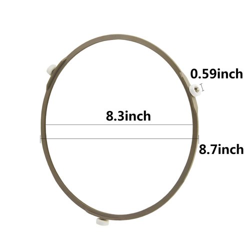 Leadrise 2 PCS Microwave Turntable Ring Microwave Glass Turntable Plate Roller Support Wheel Ring Outer Diamater 8.7" / 221mm