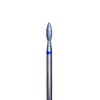 NashlyNails E-file nail drill bit for manicure and pedicure, Russian electric file bits, Diamond, flame(drop) with a rounded tip 025, medium grit, NON PAINFUL